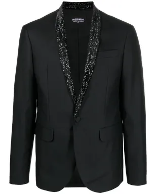 DSQUARED2 メタリックディテールのシングルブレストブレザー - サムネイル1
