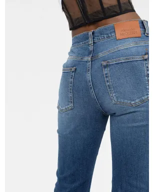 Alexander McQueen ロゴパッチ デニムジーンズ - サムネイル3