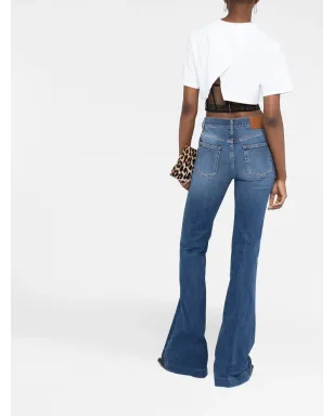 Alexander McQueen ロゴパッチ デニムジーンズ - サムネイル4