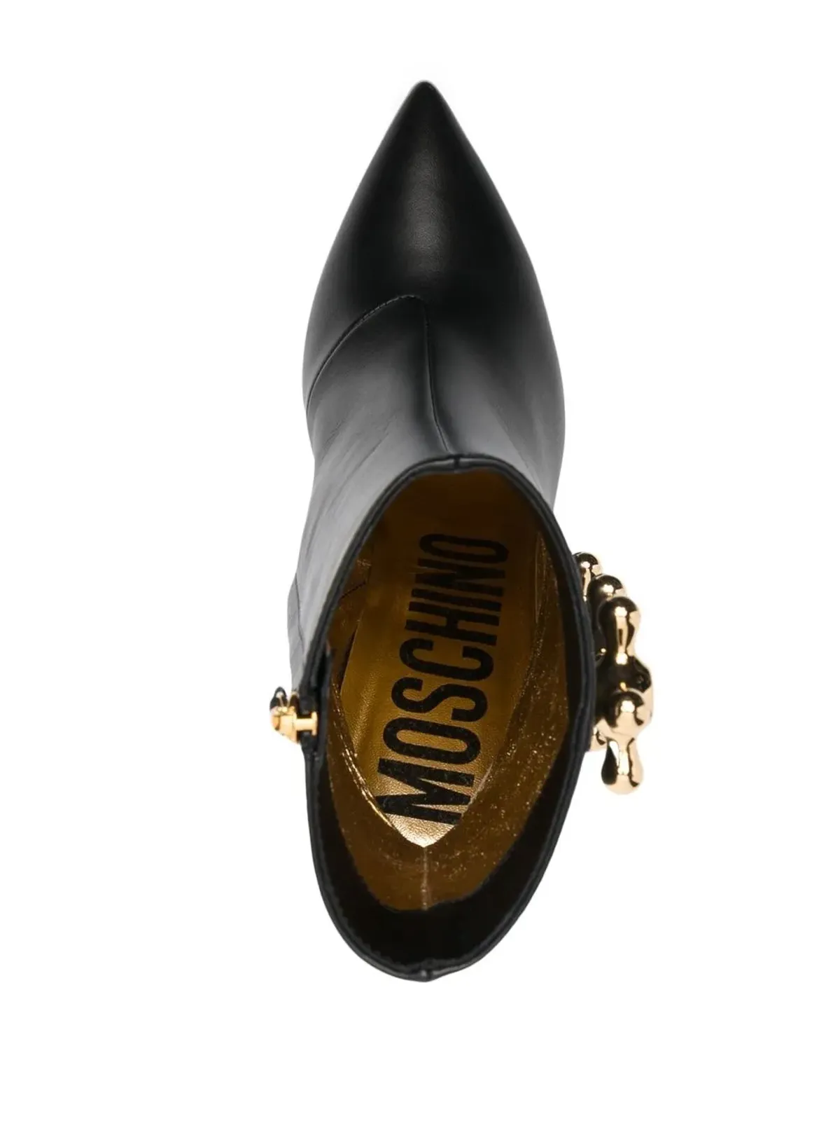 Moschino ファセットディテール レザー ブーツ - 画像4