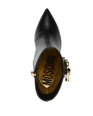Moschino ファセットディテール レザー ブーツ - サムネイル4
