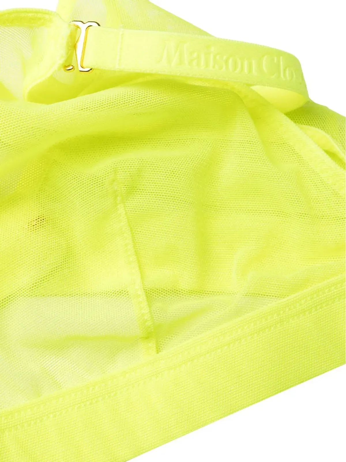Maison Close Corps à Corps Neon トライアングルカップ ブラ - イエロー - 画像3