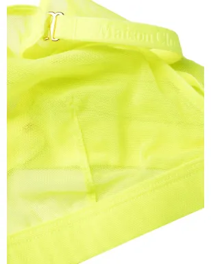 Maison Close Corps à Corps Neon トライアングルカップ ブラ - イエロー - サムネイル3