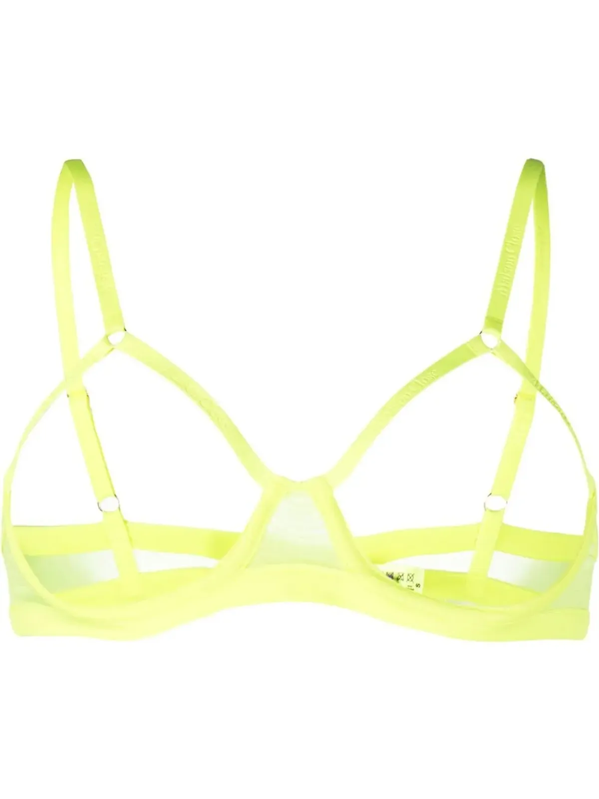 Maison Close Corps à Corps Neon sheer bra - Yellow - 画像1