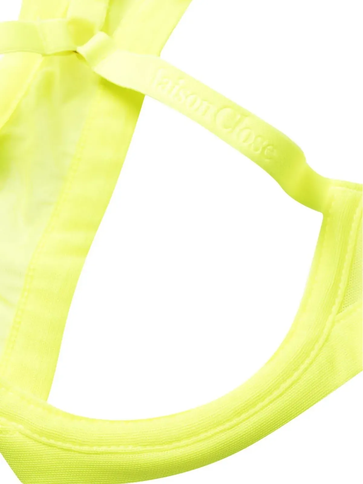 Maison Close Corps à Corps Neon sheer bra - Yellow - 画像3