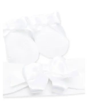 La Perla Kids リボンディテール ブーティー＆ヘッドバンド - サムネイル2
