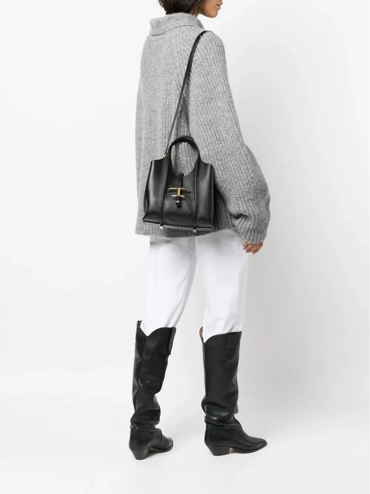 Tod's タイムレス ロゴプレート トートバッグ - 画像2