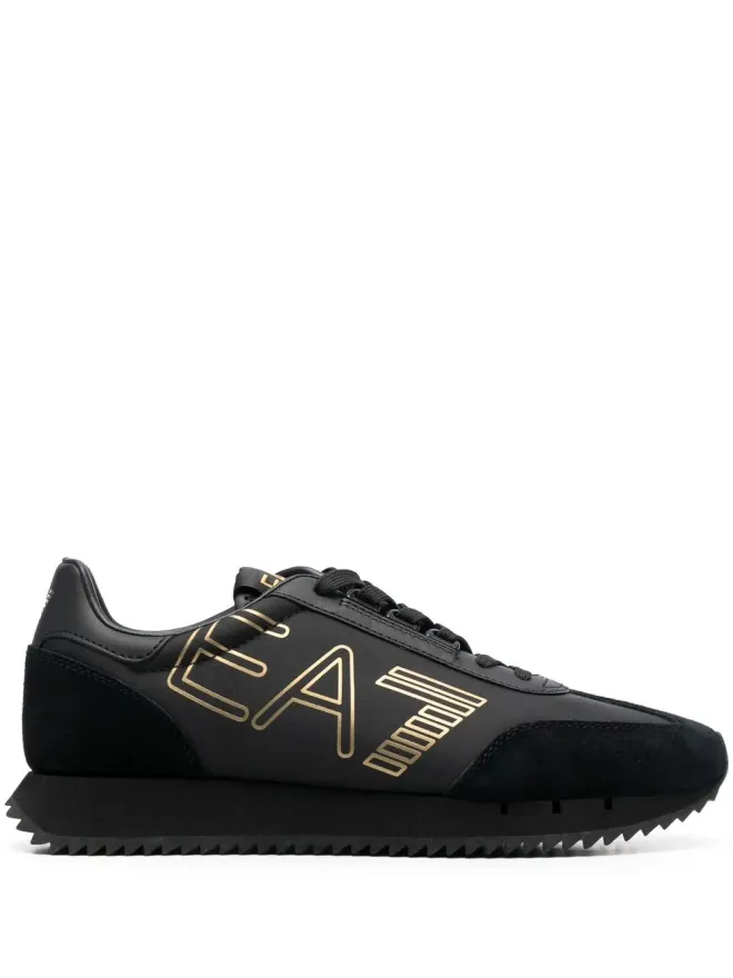 Ea7 Emporio Armani Ea7 Emporio Armani ロゴプリント ローカットスニーカーの商品画像
