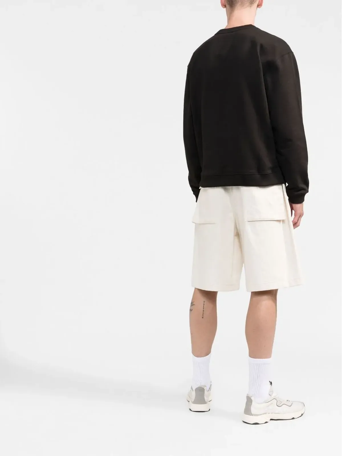 Kenzo Boke Flower-embroidered cotton sweatshirt - Black - 画像4