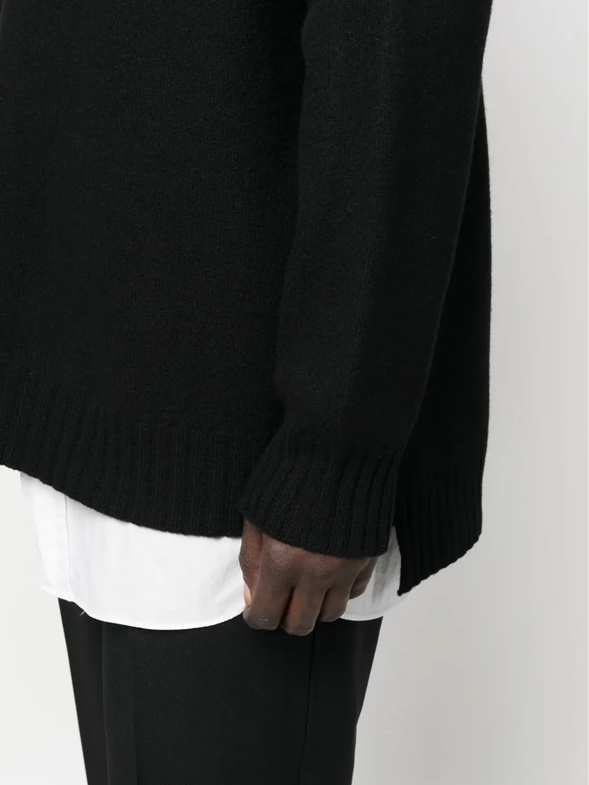 Jil Sander スプリットヘム クルーネック ジャンパー - 画像5