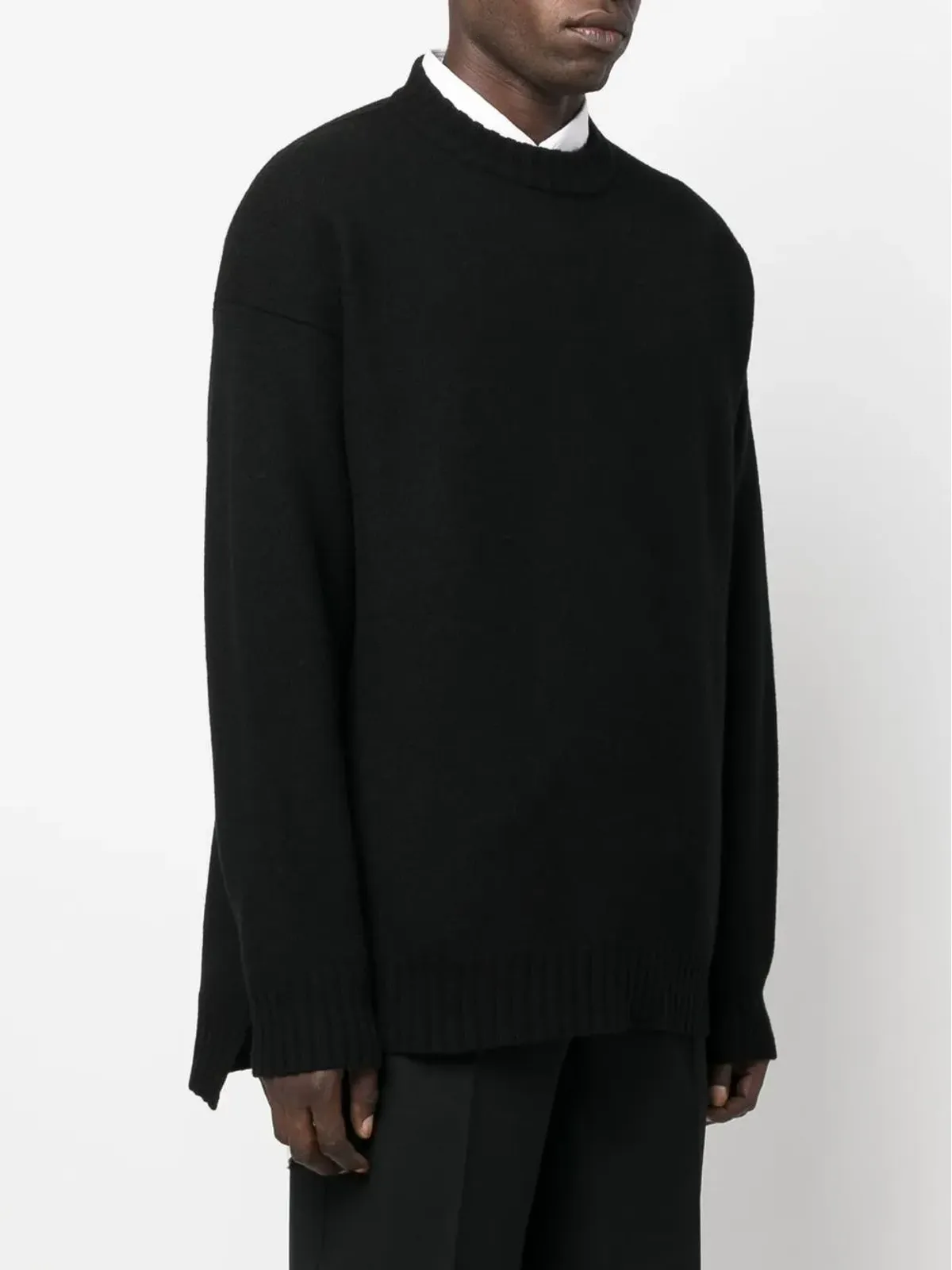 Jil Sander スプリットヘム クルーネック ジャンパー - 画像3