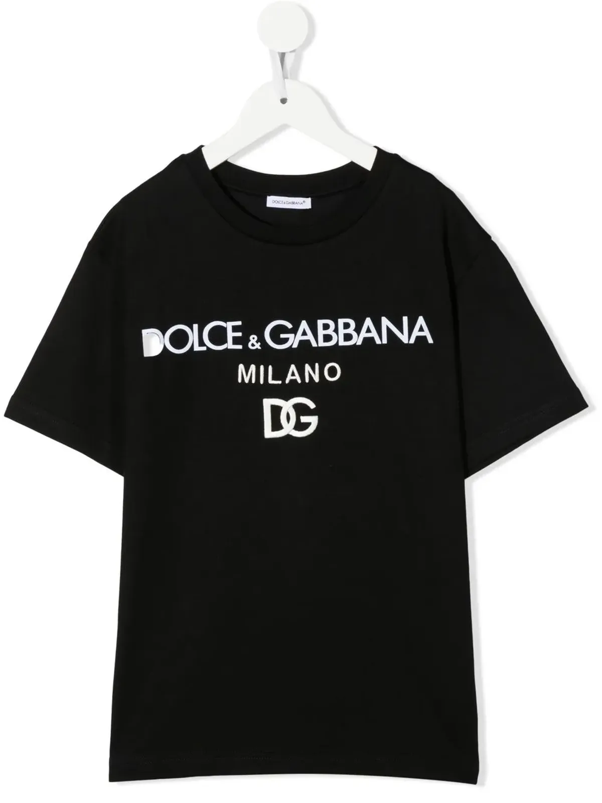 Dolce & Gabbana Kids DG Milano 刺繍入り Tシャツ - 画像1