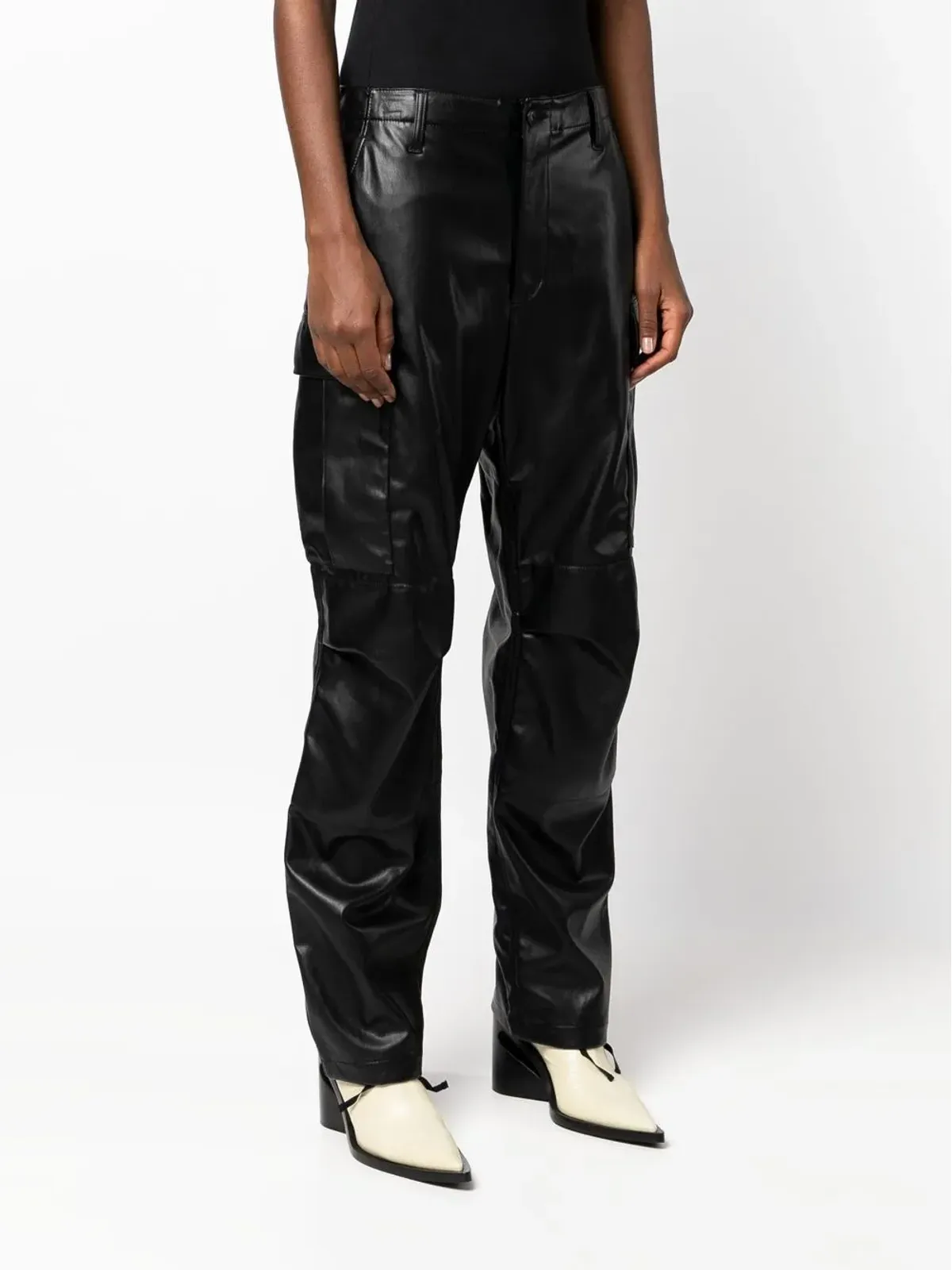 rag & bone Sands フェイクレザー カーゴパンツ - 画像2