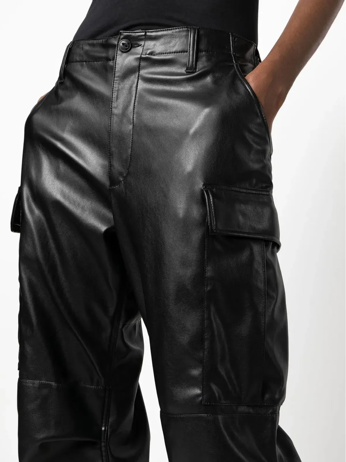 rag & bone Sands フェイクレザー カーゴパンツ - 画像4