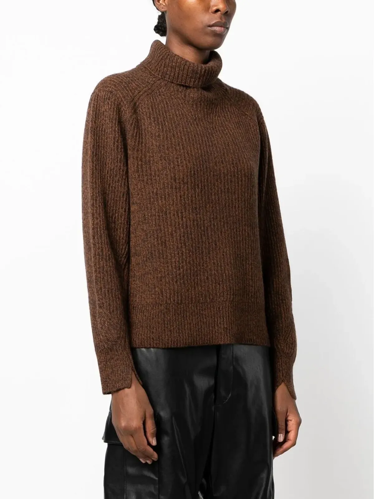 rag & bone ピアース カシミヤ タートルネック セーター - ブラウン - 画像3