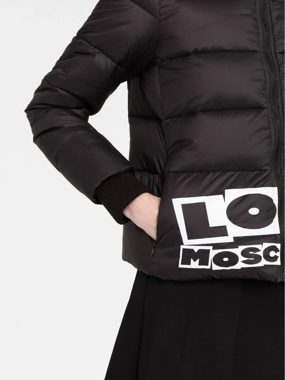 Love Moschino ロゴプリント入りパデッドジャケット - 画像3