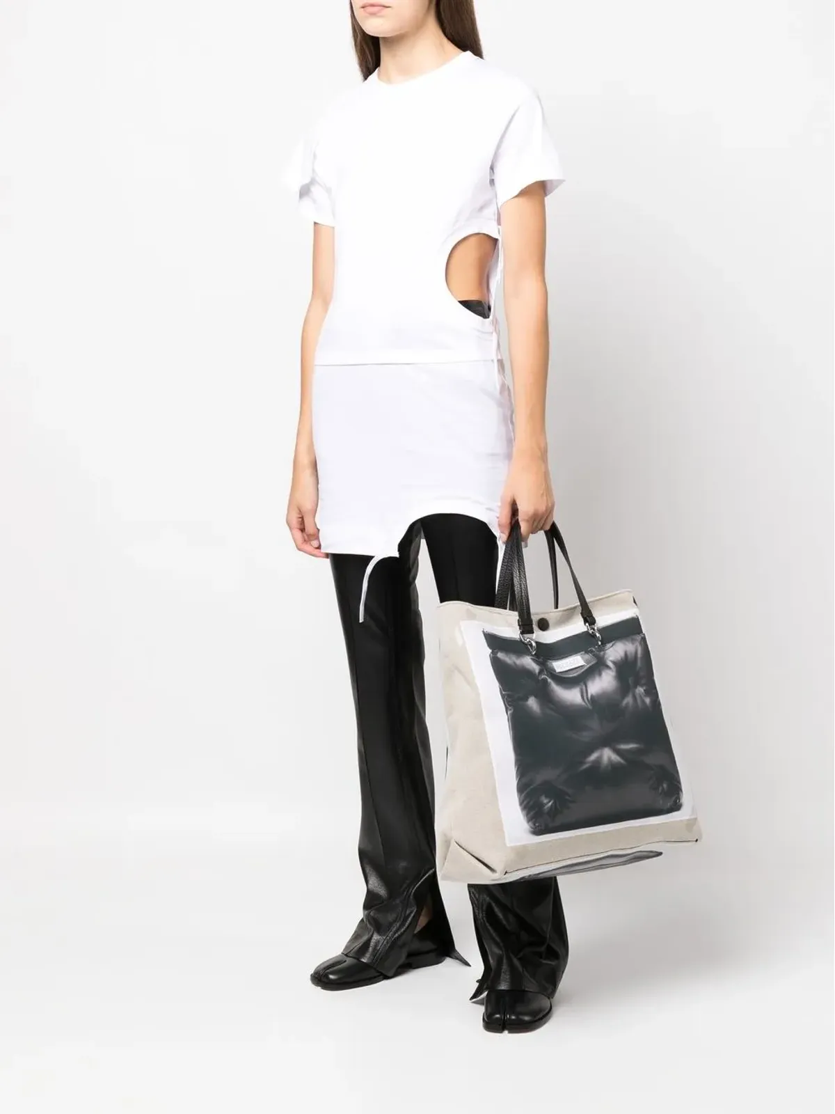 Maison Margiela Glam Slam トロンプ・ルイユ トートバッグ - 画像2
