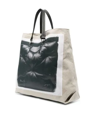 Maison Margiela Glam Slam トロンプ・ルイユ トートバッグ - サムネイル3