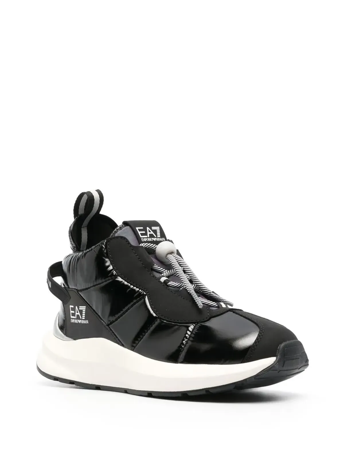 Ea7 Emporio Armani パッド入りミッドトップスニーカー - 画像2