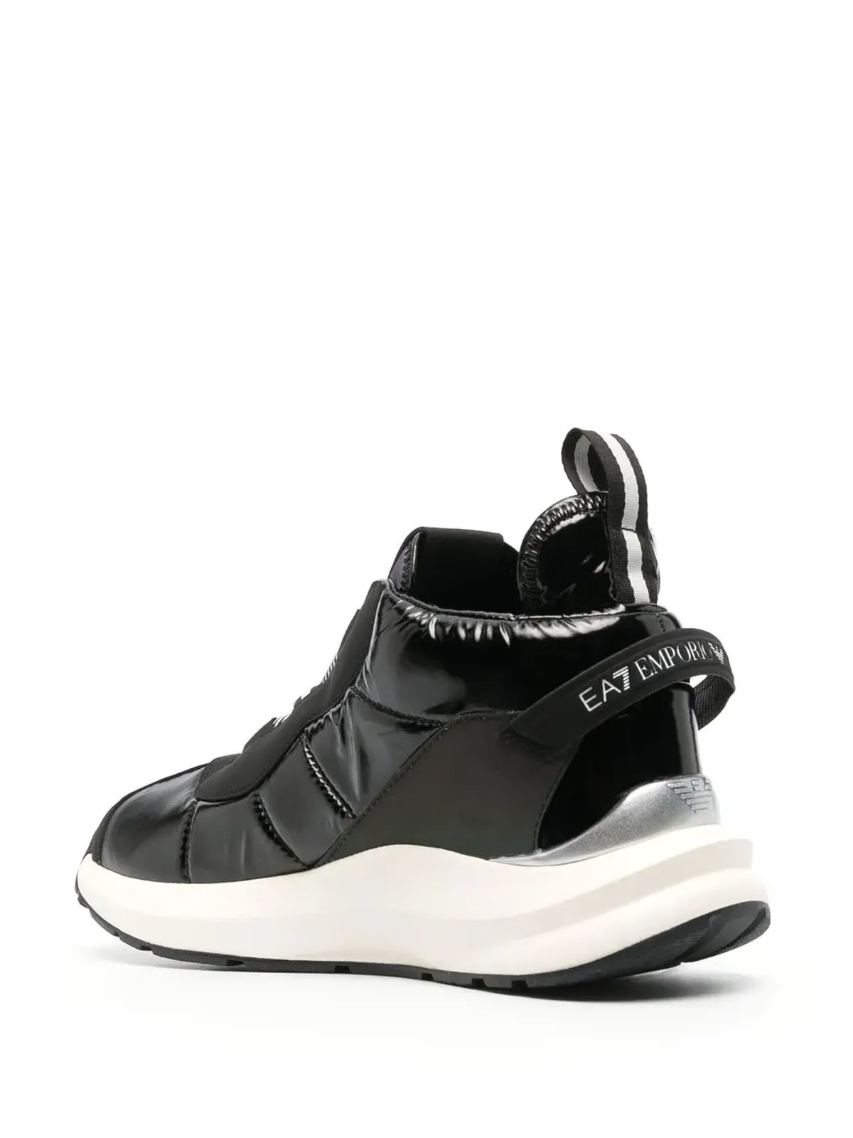 Ea7 Emporio Armani パッド入りミッドトップスニーカー - 画像3