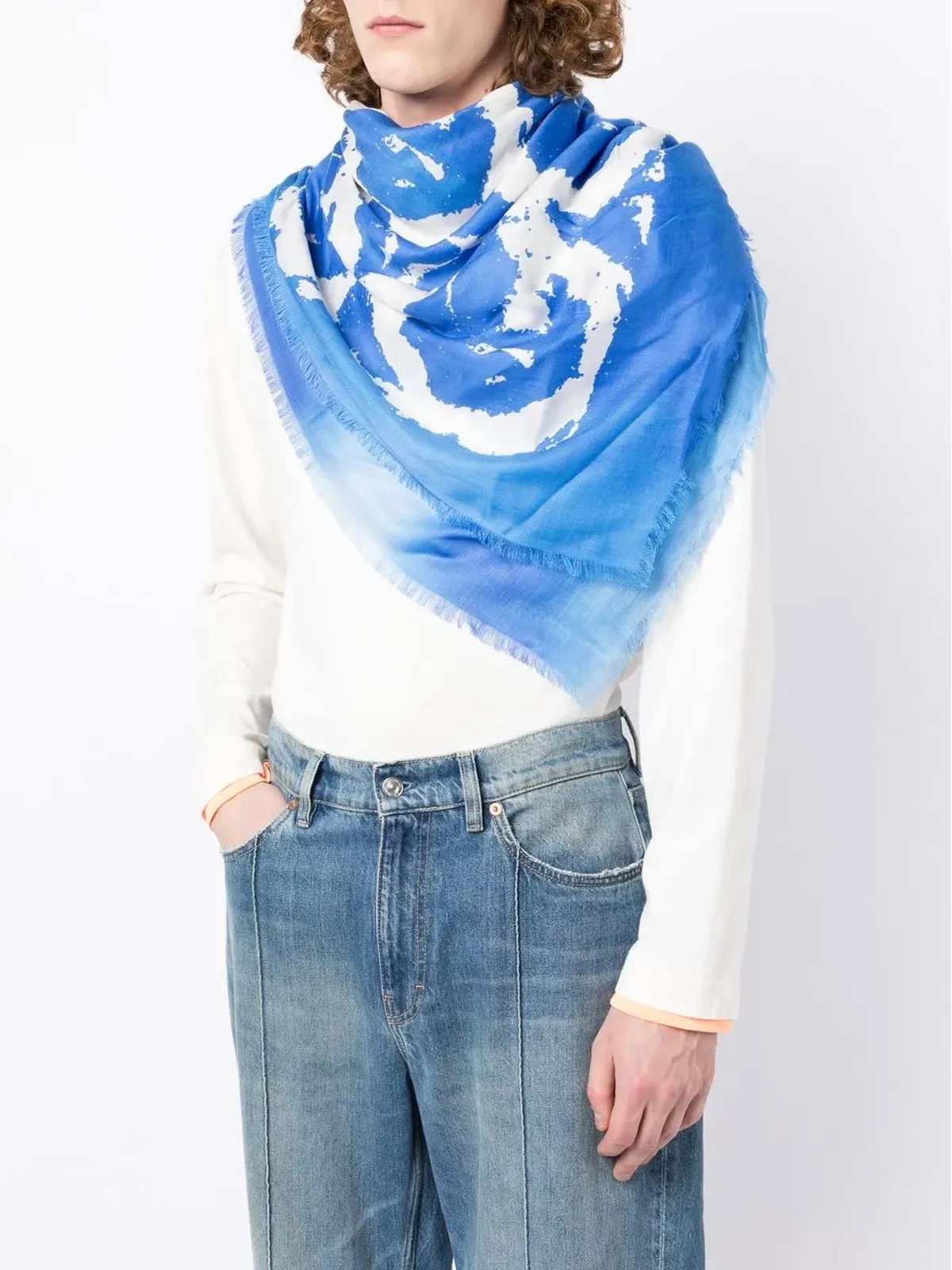 Givenchy パターン柄ニットスカーフ - 画像2