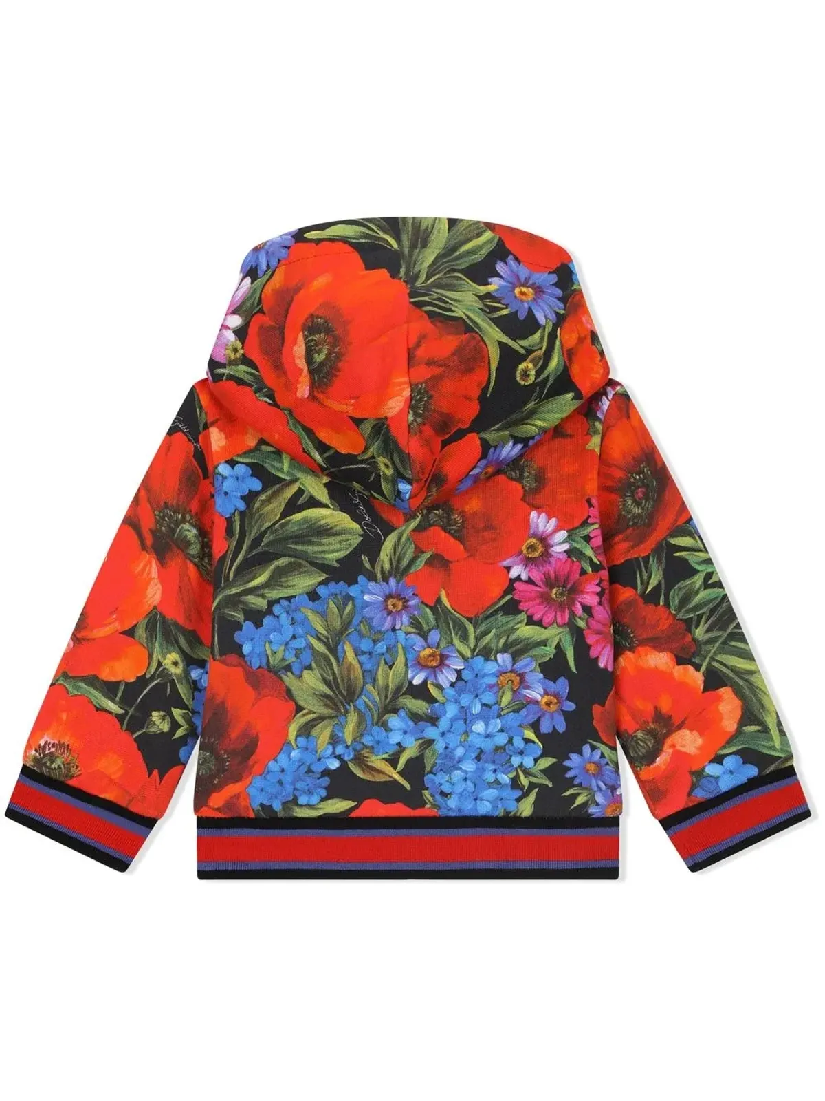 Dolce & Gabbana Kids ジップフロント フローラルプリント パーカー - 画像2