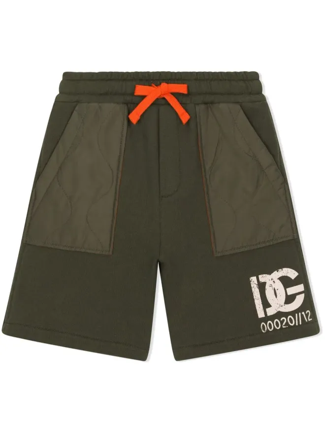 Dolce & Gabbana Kids Dolce & Gabbana Kids ステンシルロゴ トラックショーツの商品画像