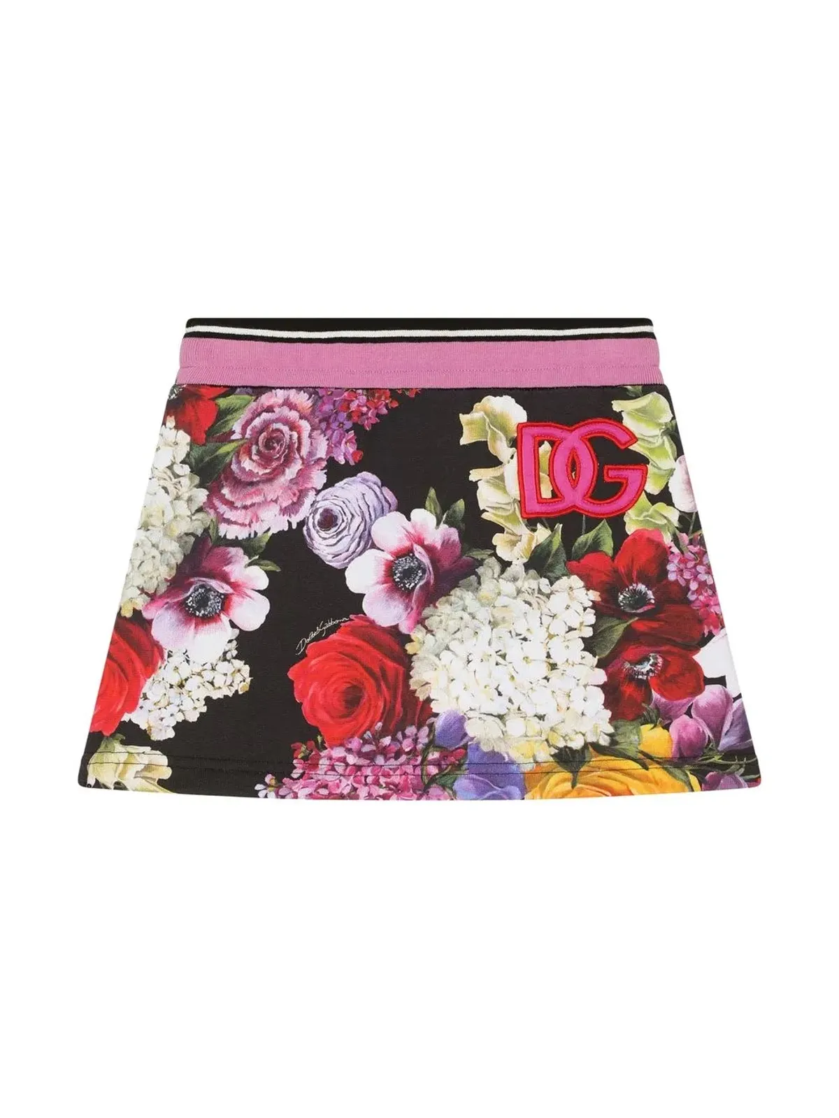 Dolce & Gabbana Kids 花柄プリントのミニスカート - 画像2