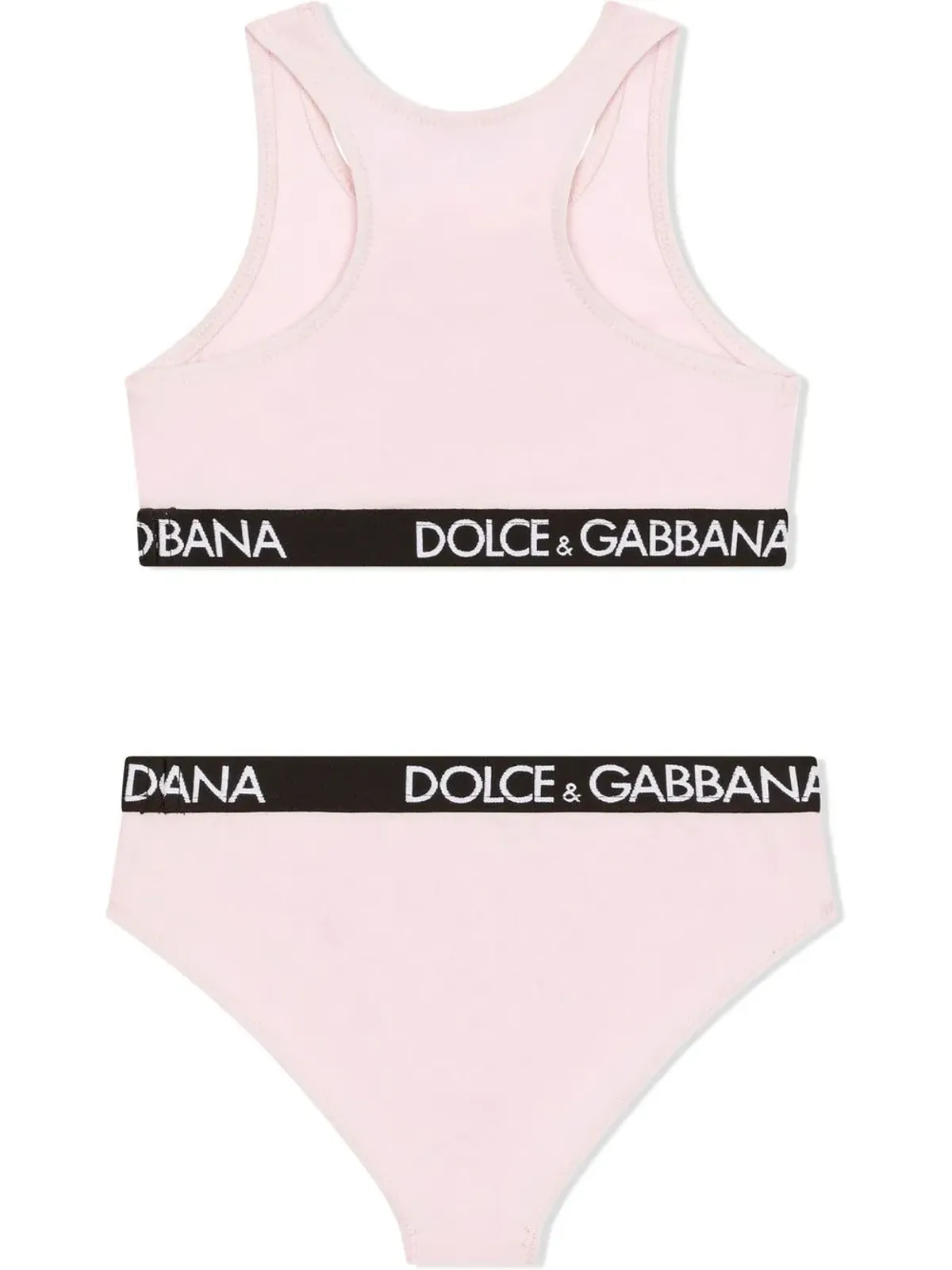 Dolce & Gabbana Kids ロゴ入りウェストバンド アンダーウェアセット ピンク - 画像2