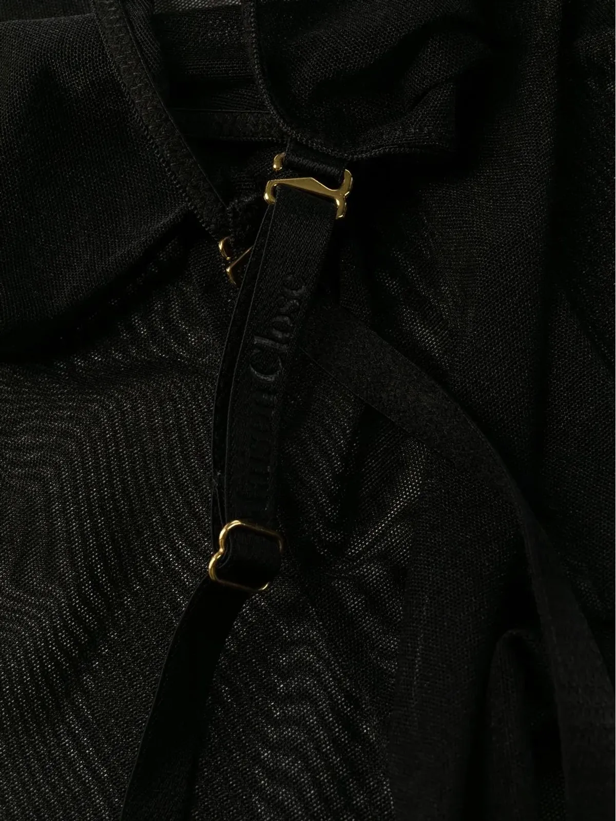 Maison Close Corps à Corps thong-style bodysuit - Black - 画像3