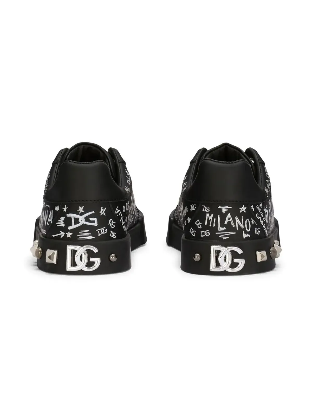 Dolce & Gabbana Kids Portofino Graffiti ロゴプリントスニーカー - 画像3