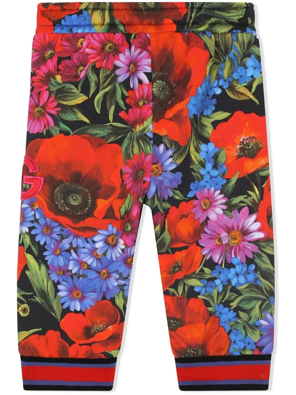Dolce & Gabbana Kids 花柄プリント トラックパンツ - レッド - 画像2