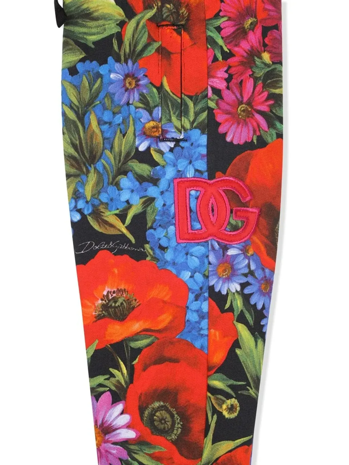 Dolce & Gabbana Kids 花柄プリント トラックパンツ - レッド - 画像3
