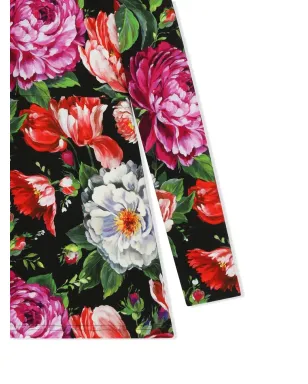 Dolce & Gabbana Kids 花柄プリントのモックネックドレス - サムネイル3