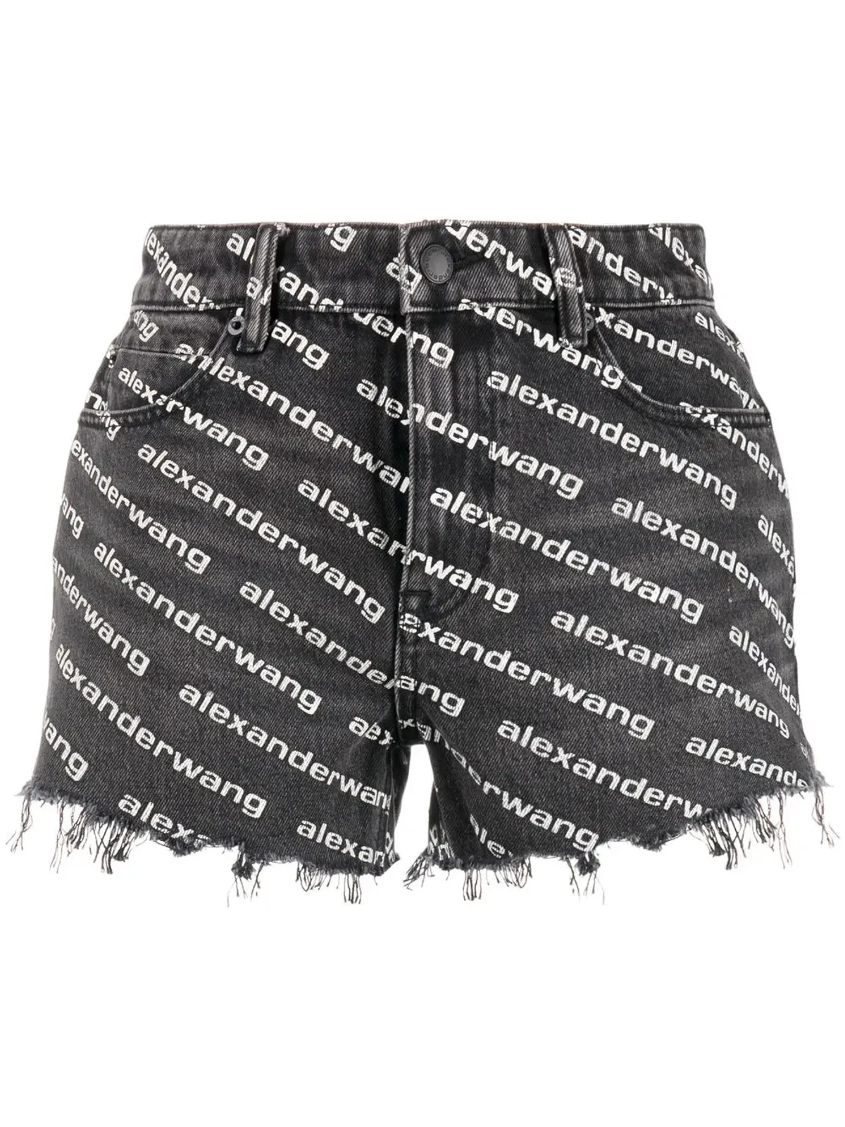 Alexander Wang バイトショート ホワイトロゴ付き - 画像1