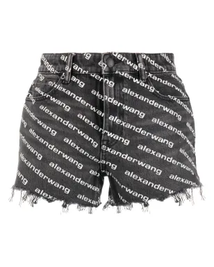 Alexander Wang バイトショート ホワイトロゴ付き - サムネイル1