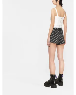 Alexander Wang バイトショート ホワイトロゴ付き - サムネイル3