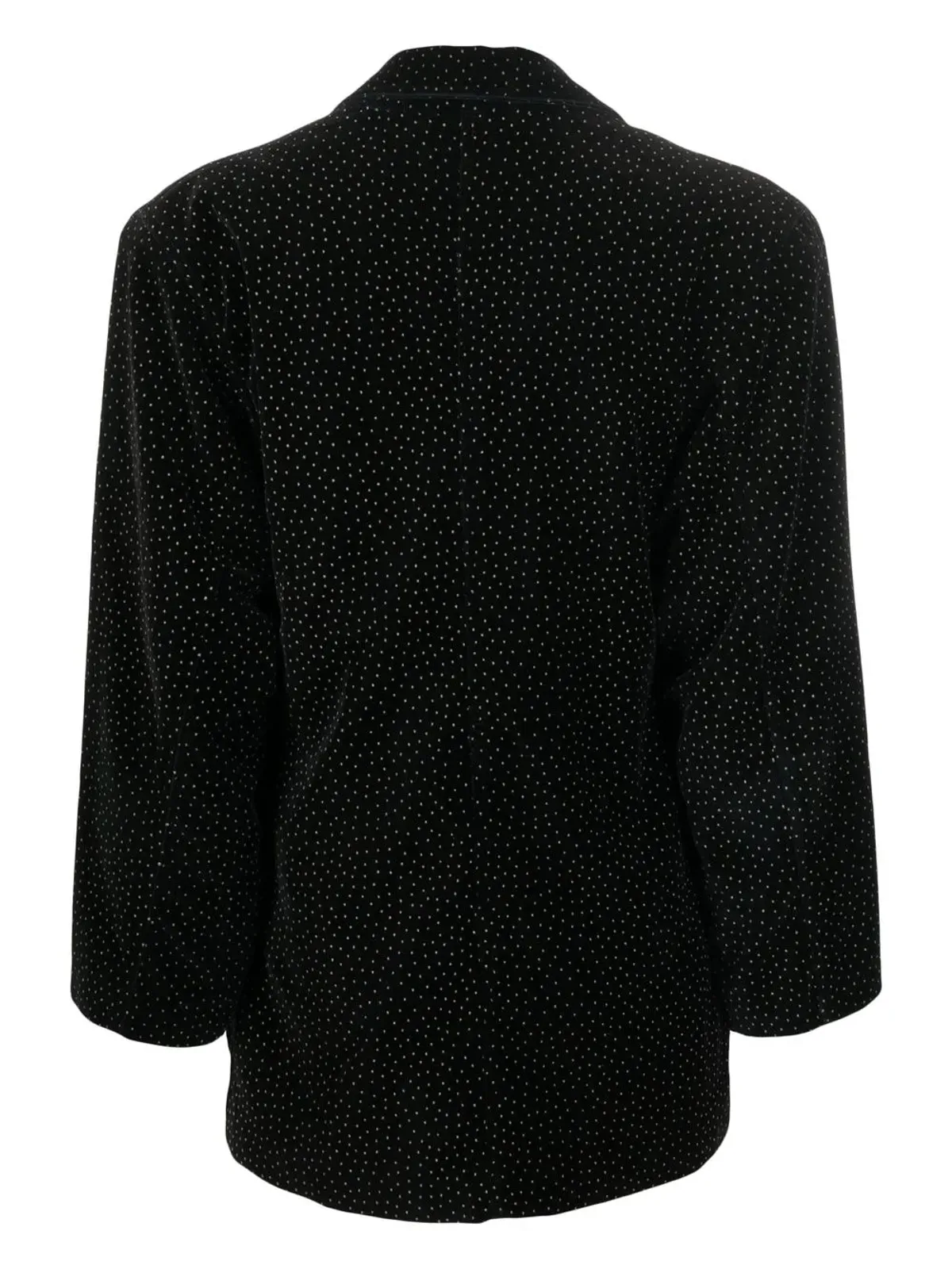 Versace ビンテージ 1970年代 ポルカドット ダブルブレストジャケット - ブラック - 画像2
