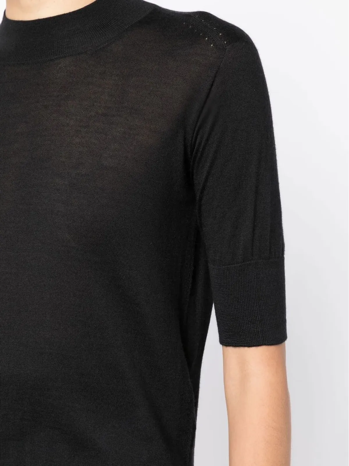 Jil Sander ショートスリーブ細編みトップス - 画像5