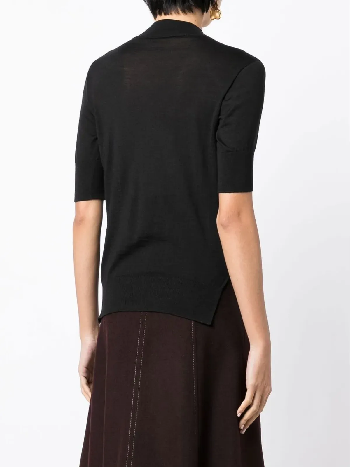 Jil Sander ショートスリーブ細編みトップス - 画像4