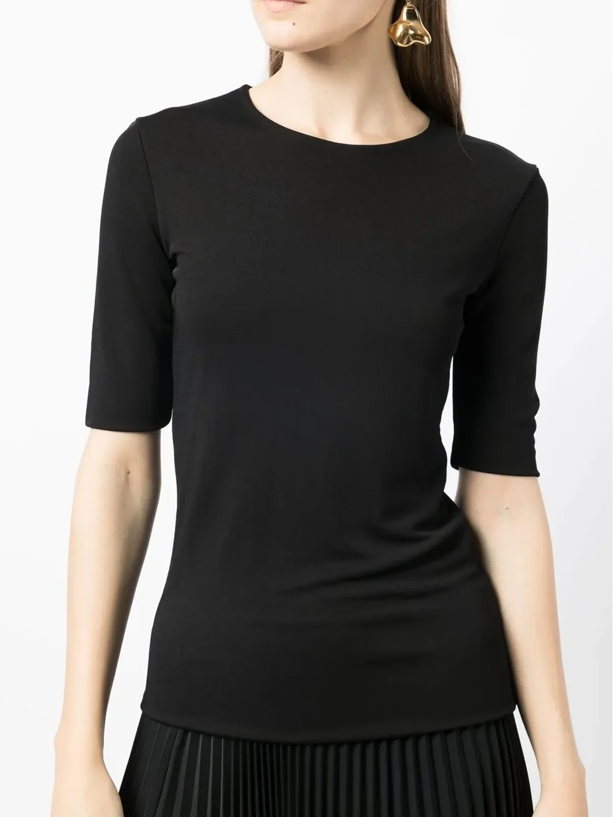 Jil Sander 丸首・半袖Tシャツ - ブラック - 画像5