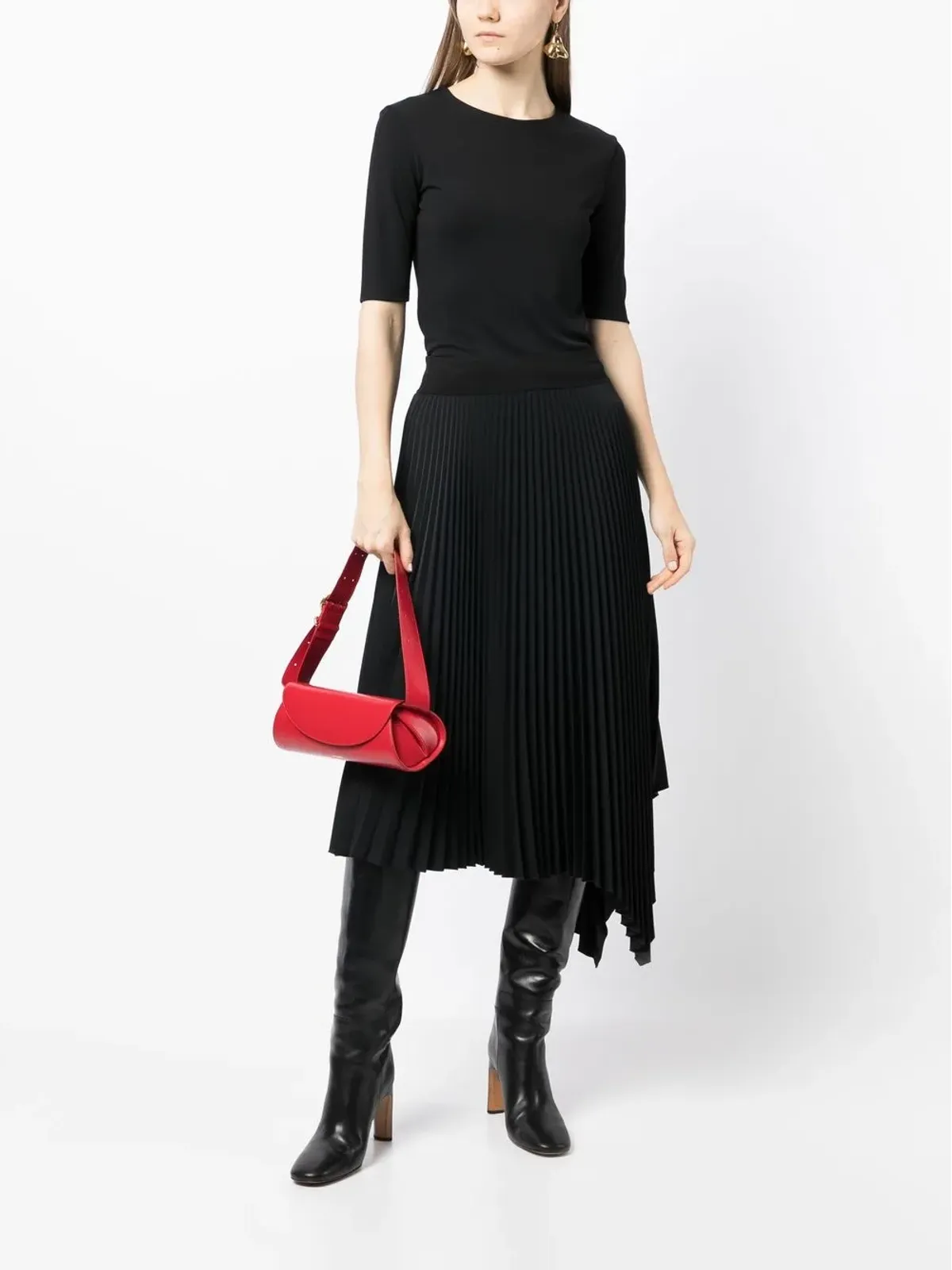 Jil Sander 丸首・半袖Tシャツ - ブラック - 画像2
