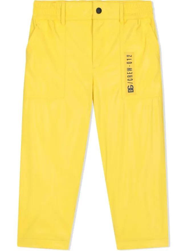 Dolce & Gabbana Kids Dolce & Gabbana Kids コーティッドナイロン ワークパンツの商品画像
