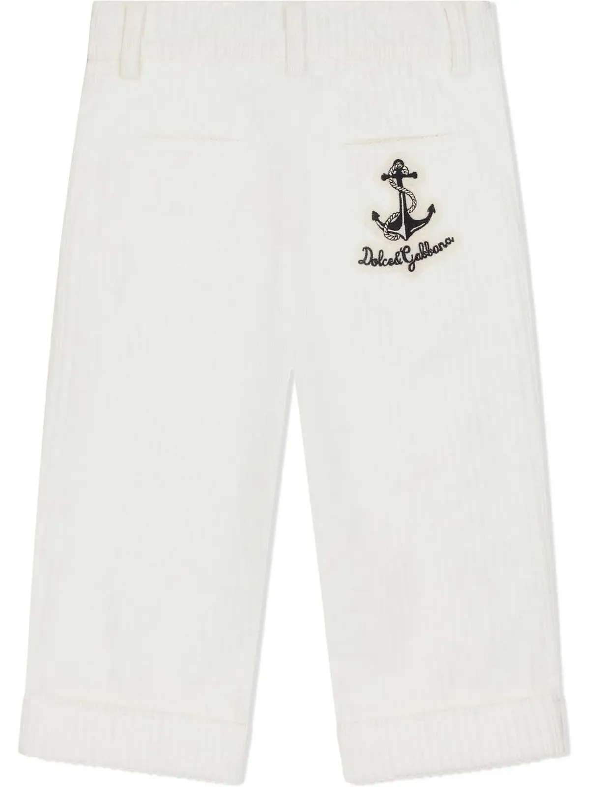Dolce & Gabbana Kids ロゴパッチプリーツディテール トラウザー - 画像2