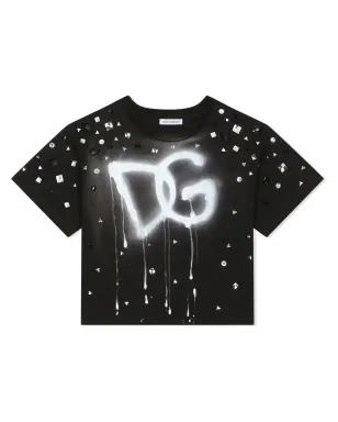 Dolce & Gabbana Kids エンベリッシュド ロゴプリント Tシャツ - サムネイル1