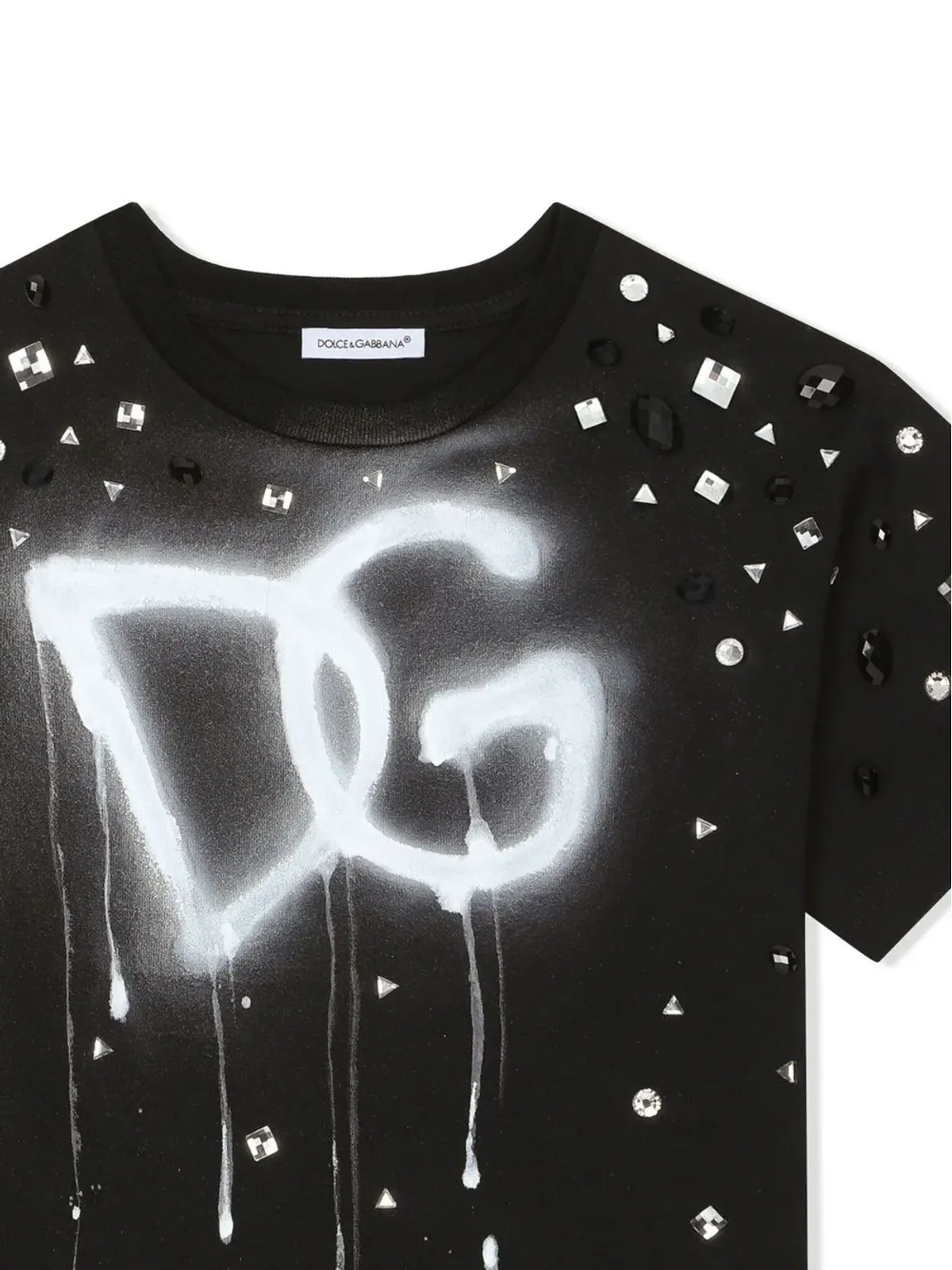 Dolce & Gabbana Kids エンベリッシュド ロゴプリント Tシャツ - 画像3