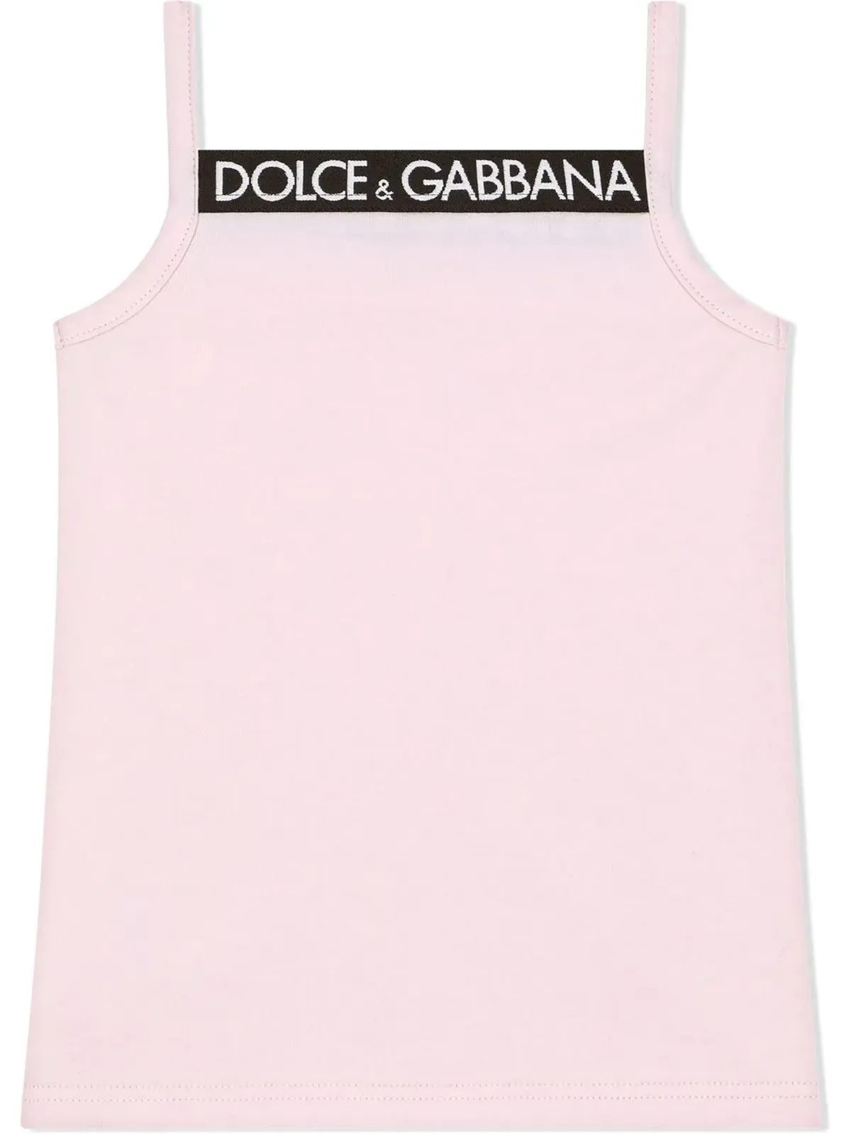 Dolce & Gabbana Kids ロゴプリント タンクトップ ピンク - 画像2
