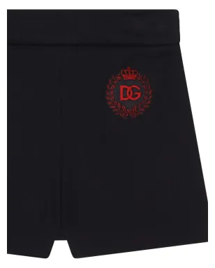 Dolce & Gabbana Kids ロゴパッチコットンショーツ - サムネイル3