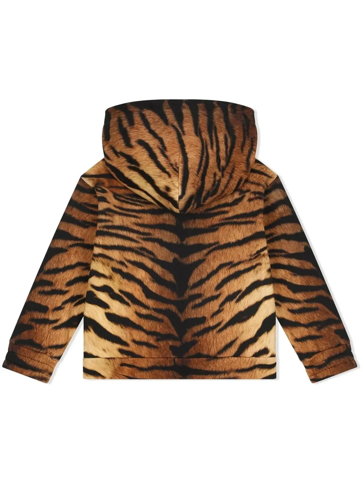 Dolce & Gabbana Kids tiger-print zip-front hoodie - Brown - 画像2