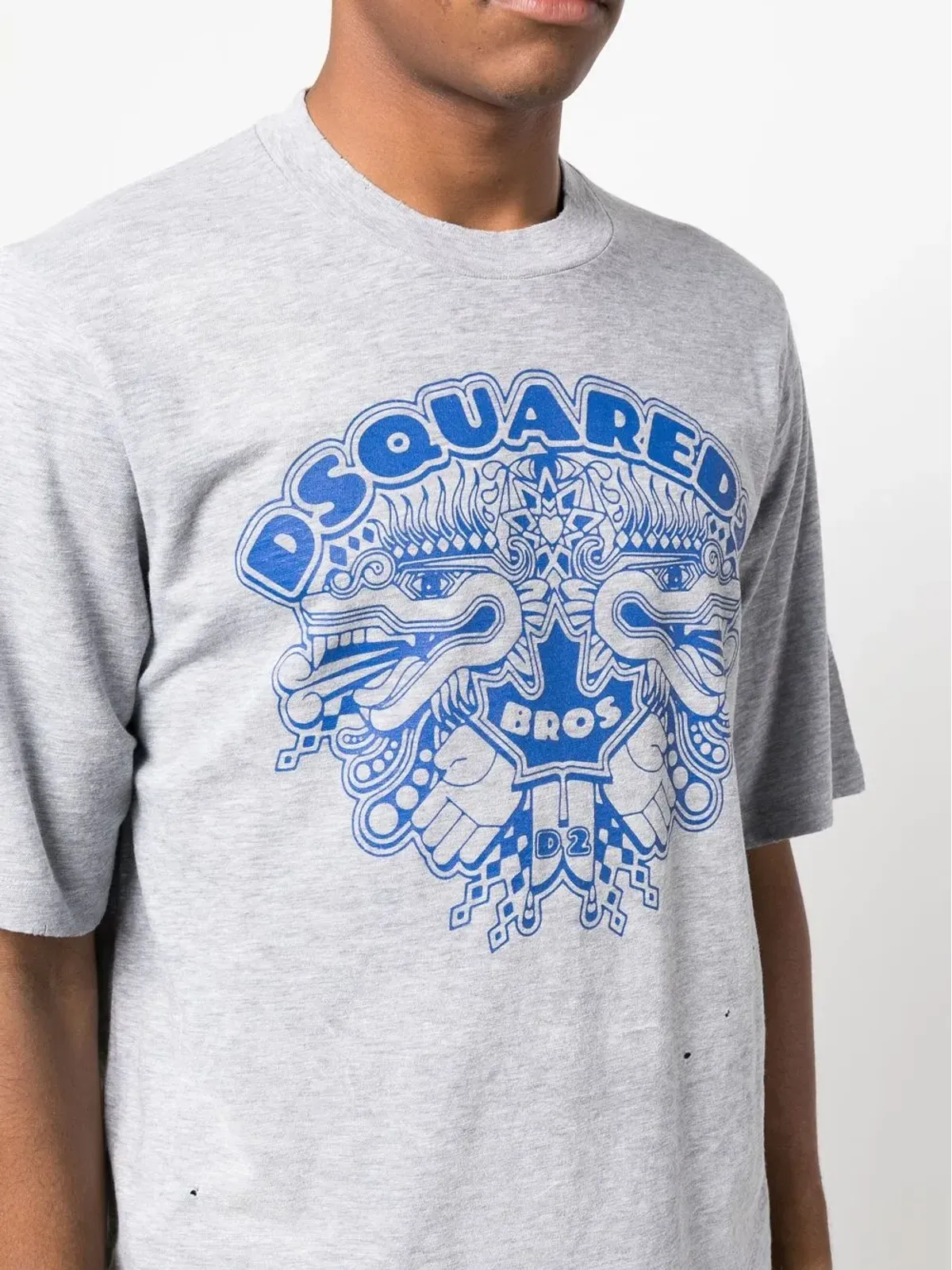 DSQUARED2 graphic-logo print T-shirt - Grey - 画像5